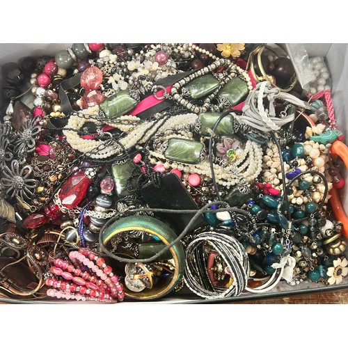 2130 - A large collection of costume jewellery