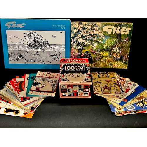 2128 - A collection of books, Rupert, Dr. Who, Beano, Barbie, Giles, etc.