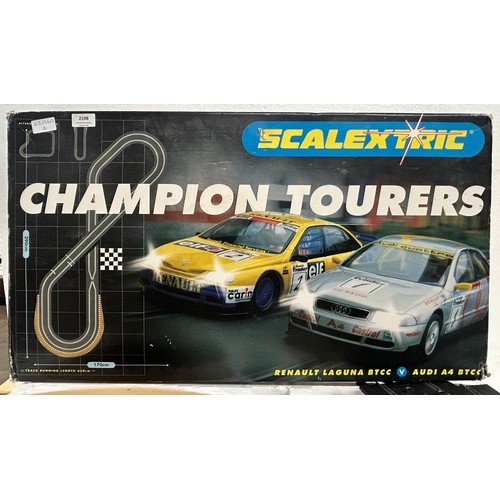 2198 - A large Scalextric Champion Tourers boxed set