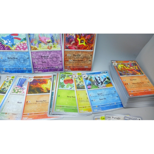 2257 - 250 all Holographic Pokémon cards from series including Scarlet and Violet, includes Rares