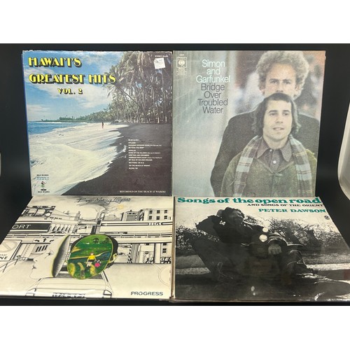 2135 - Approximately 75 pop and rock LP records, also a vintage case, Paul McCartney, UB40, etc.