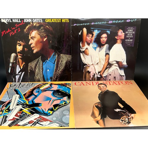 2180 - Sixteen vinyl LP records including Simon and Garfunkel, Chaka Khan, Elton John, Evelyn King, Diana R... 