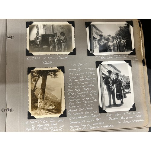2159 - Three albums of 1920s family holiday photographs including a journal and photographs