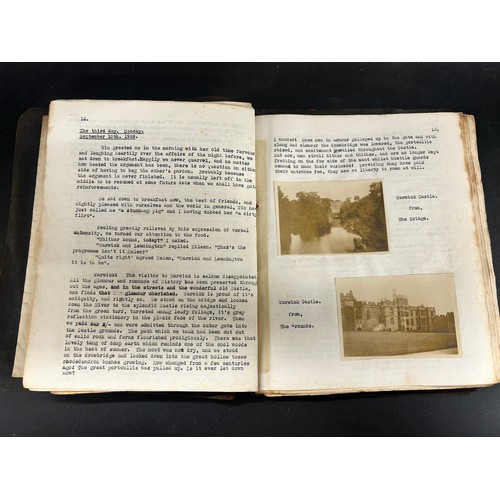 2159 - Three albums of 1920s family holiday photographs including a journal and photographs