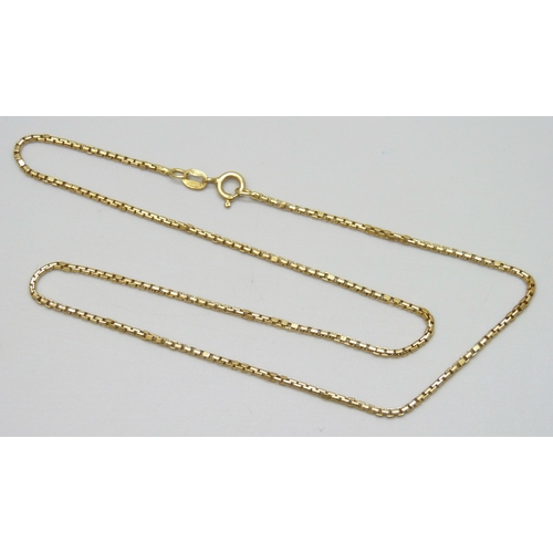7004 - An 18ct gold necklace chain, 6.4g, 41cm