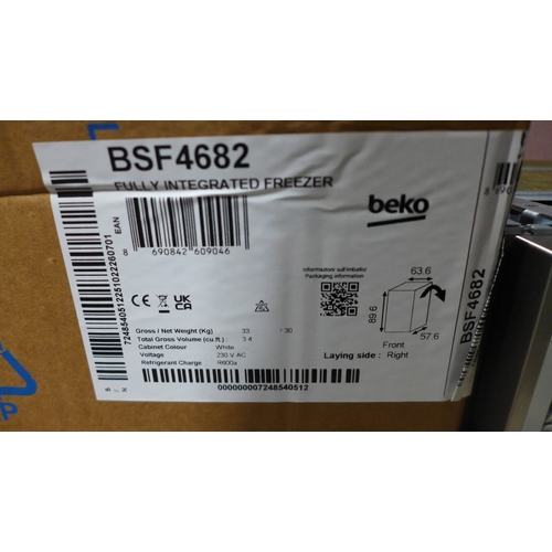 6121 - A Beko integrated freezer (628-246) *This lot is subject to VAT