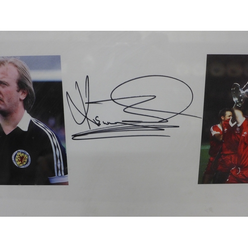 2016 - A signed Kenny Burns, Nottingham Forest and Scotland framed picture display
