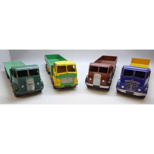 2034 - Four Dinky Supertoys model lorries, Leyland Octopus and 3x Foden