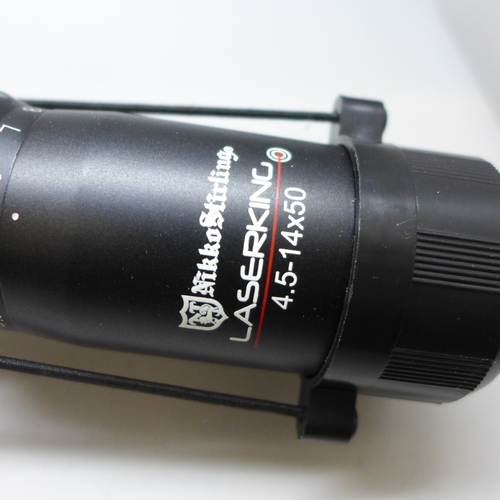 2054 - A Nikko Stirling Laserking 4.5-14x50 target shooting scope
