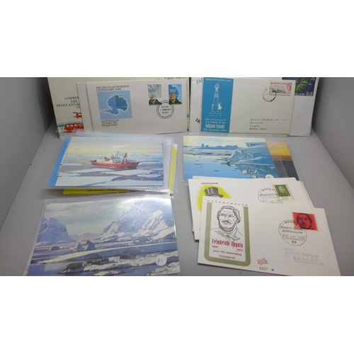 2058 - Stamps; South Atlantic First Day Covers and Postal History, eighteen first day covers issued by Falk... 