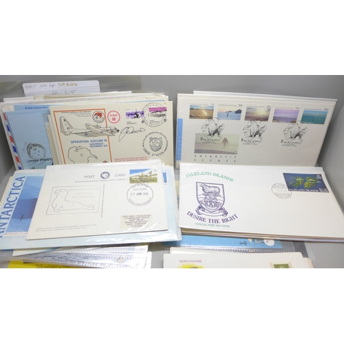 2058 - Stamps; South Atlantic First Day Covers and Postal History, eighteen first day covers issued by Falk... 
