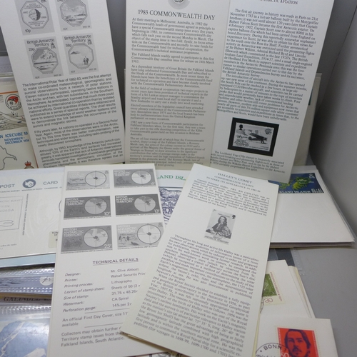 2058 - Stamps; South Atlantic First Day Covers and Postal History, eighteen first day covers issued by Falk... 