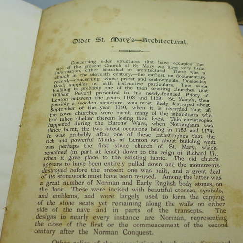 2059 - A collection of Nottinghamshire and church related books including The Churches and Monasteries of t... 