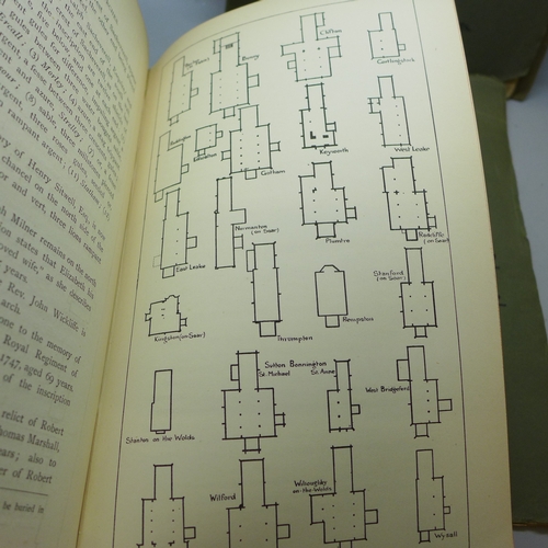 2059 - A collection of Nottinghamshire and church related books including The Churches and Monasteries of t... 