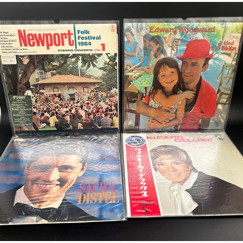 8504 - Large collection of assorted vinyl LP records to include Liza Minnelli, Barbara Windsor, David Soul,... 