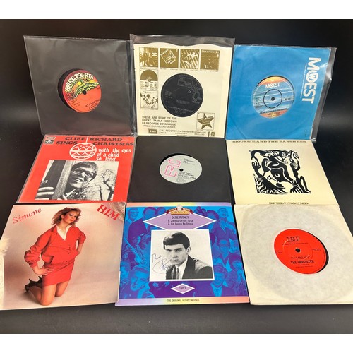 8505 - Collection of vinyl 45rpm singles to include Johnny Rivers, Paul Petersen, Tony Martin, R. Dean Tayl... 