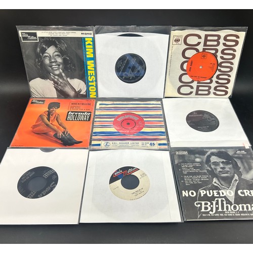 8505 - Collection of vinyl 45rpm singles to include Johnny Rivers, Paul Petersen, Tony Martin, R. Dean Tayl... 