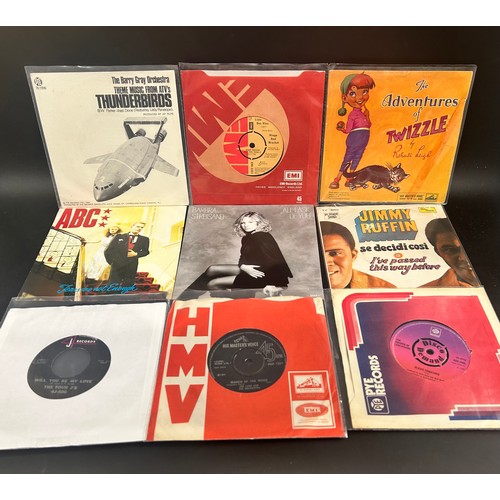 8505 - Collection of vinyl 45rpm singles to include Johnny Rivers, Paul Petersen, Tony Martin, R. Dean Tayl... 