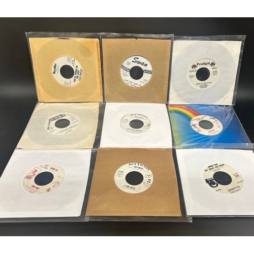 8506 - Collection of assorted 45rpm singles all DJ / promotional demo copies, to include Mike Sarne, Ron Go... 