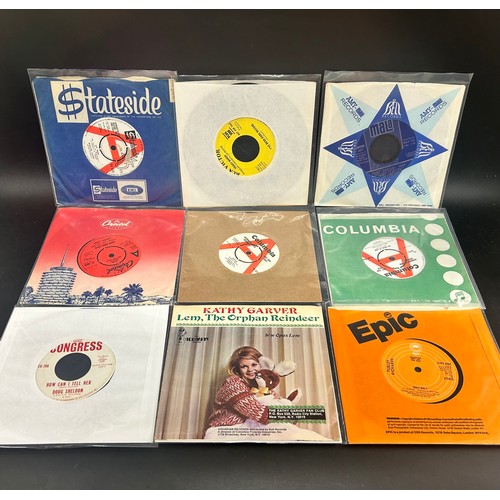 8506 - Collection of assorted 45rpm singles all DJ / promotional demo copies, to include Mike Sarne, Ron Go... 