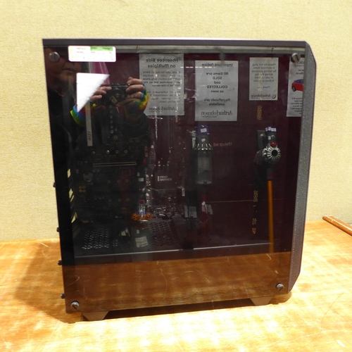 An Alphasync gaming PC tower case - unchecked * This lot is subject to VAT