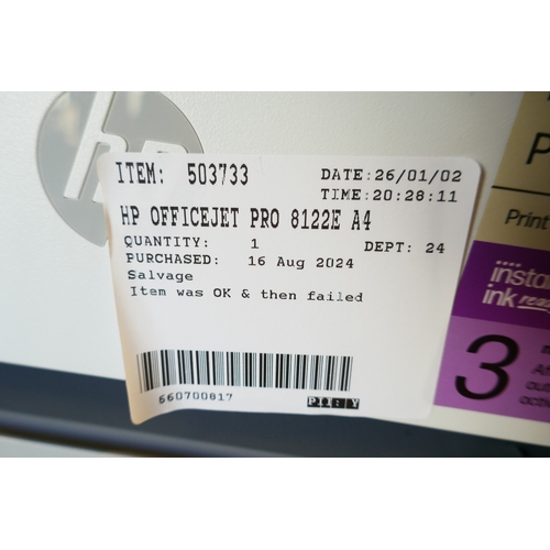 6014 - A HP Officejet pro printer 8122E (381-242) *This lot is subject to VAT