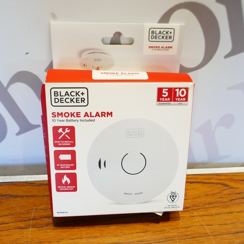 6035 - A box of miscellaneous items to include stationery food storage containers, smoke alarm, door handle... 