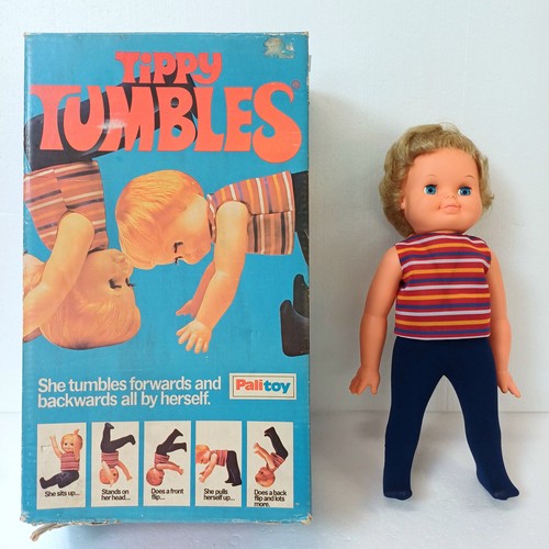 A Palitoy Tippy Tumbles doll, with original box