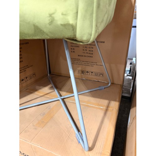 3050 - A Utah olive velvet dining chair with pewter legs  (ZUtahOL-CN-IRE) (CFL-315-226)