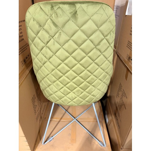 3050 - A Utah olive velvet dining chair with pewter legs  (ZUtahOL-CN-IRE) (CFL-315-226)