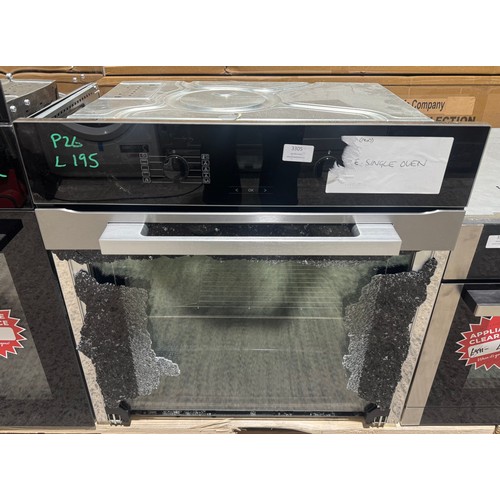 3305 - A Miele single oven (damaged door) (629-195) *This lot is subject to VAT