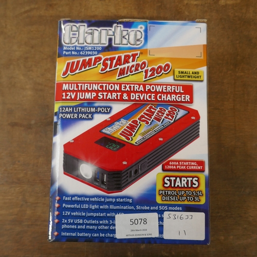 A sample Clarke Jump Start Micro 600, a sample Clarke Jump Start Micro ...