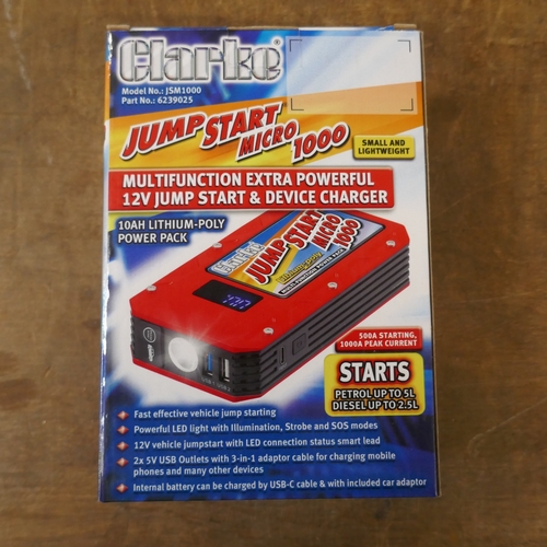 A sample Clarke Jump Start Micro 600, a sample Clarke Jump Start Micro ...