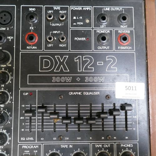 5011 - A Carlsbro DX12-2 powered mixer