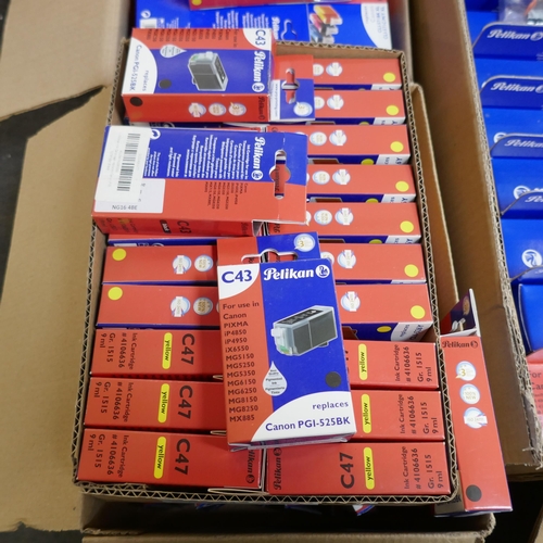 A large quantity of Pelikan replacement ink cartridges for Canon ...