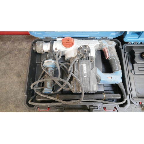 5048 - An Erbauer ECD18-Li-2 cordless power drill (no battery) and an Erbauer ERH1500, 240V hammer drill *T... 