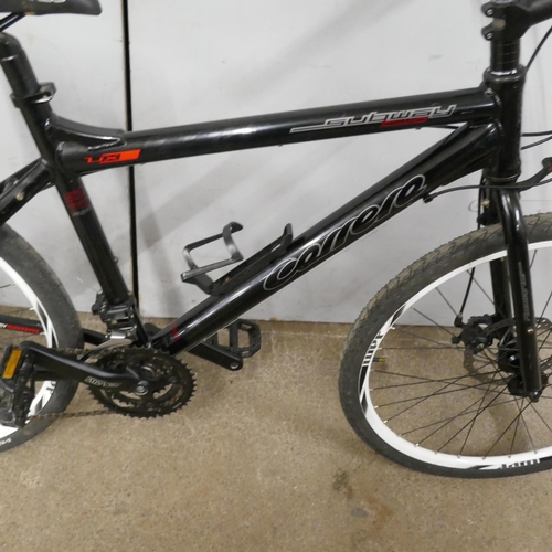 5055 - A Carrera Subway 2 SLT-6 7005 aluminium framed hybrid bike with S-Ram X4 gear set and Tektro brakes ... 