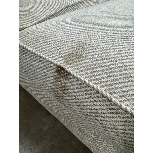 3360 - An oatmeal fabric two seater sofa