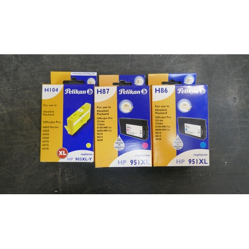 A large quantity of Pelikan replacement ink cartridges for Hewlett ...