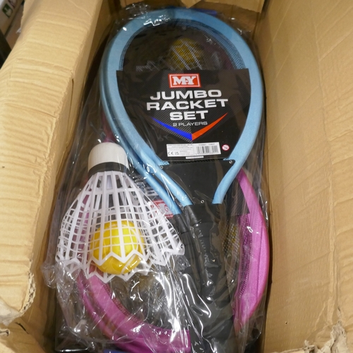 9 jumbo racket sets *This lot is subject to VAT