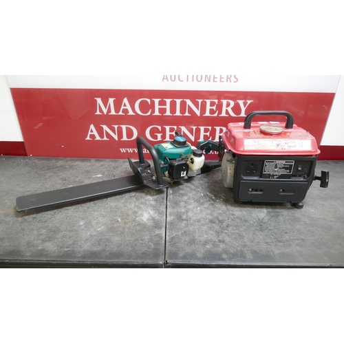 A SIP Medusa Compact 950 petrol driven generator and a Gardenline BVG ...