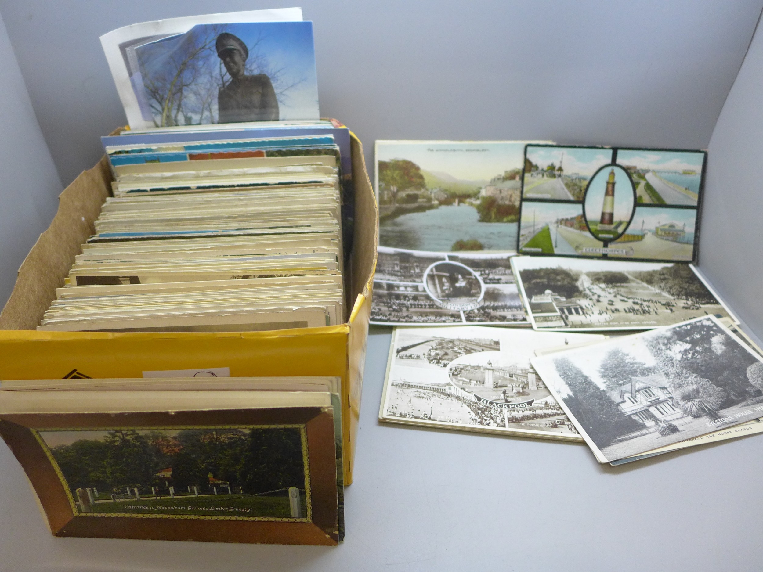 Postcards; a collection of postcards, vintage to modern