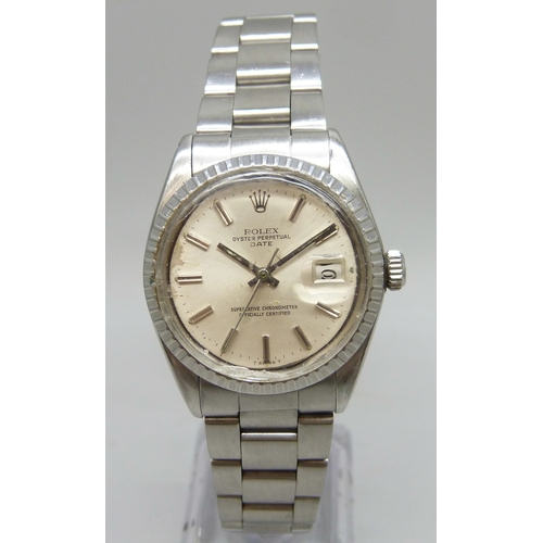 7201U - Rolex, an Oyster Perpetual Date wristwatch, stainless steel case on an Oyster bracelet with Oyster c...