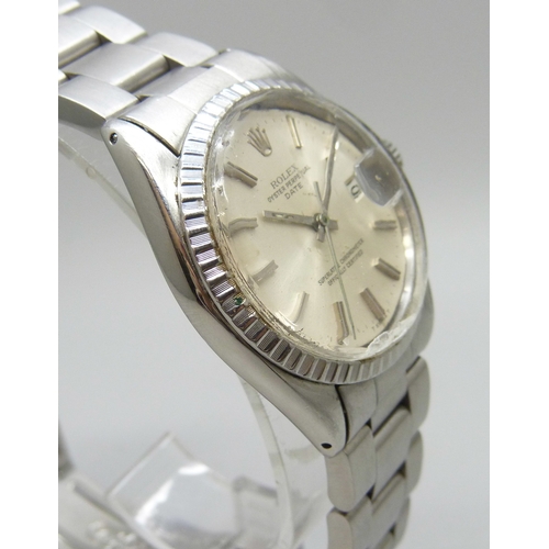 7201U - Rolex, an Oyster Perpetual Date wristwatch, stainless steel case on an Oyster bracelet with Oyster c... 