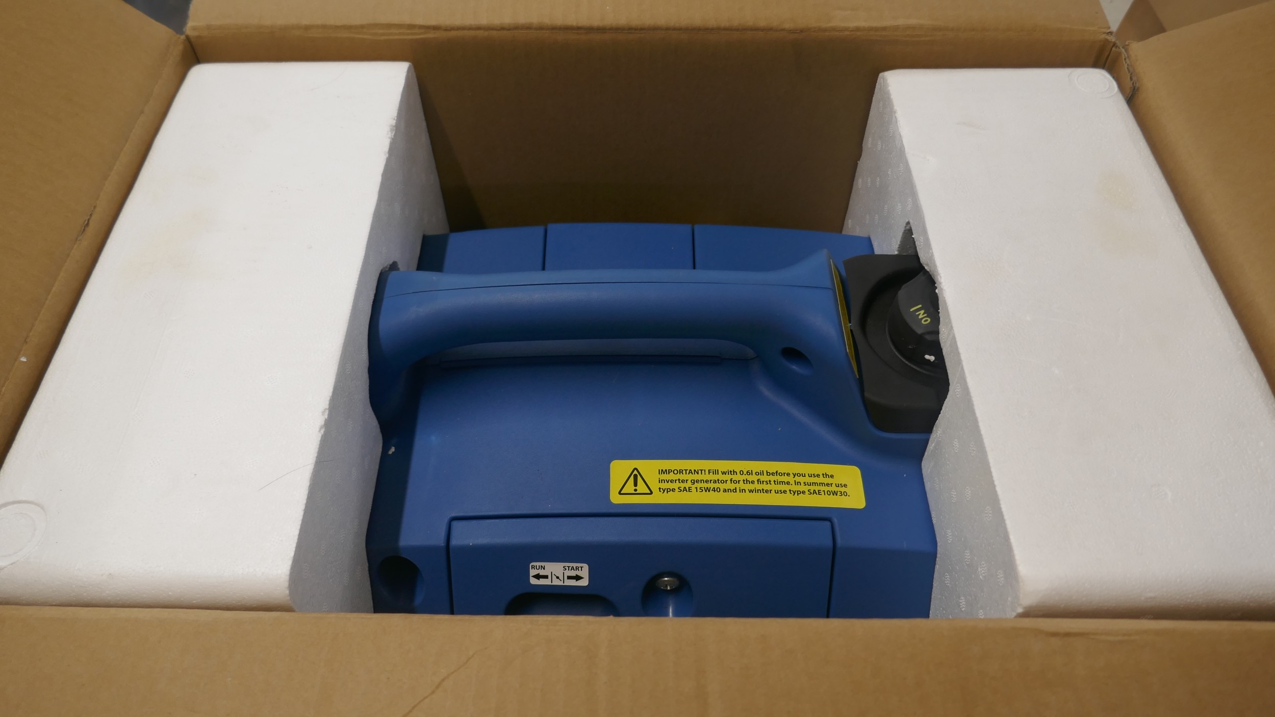 A boxed Workzone 1800w inverter generator with a 4 stroke air cooled engine