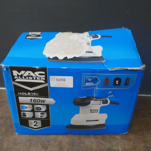 A MacAllister MCB99850R 300w 1/2 sheet sander, a MacAllister MDL5160 ...