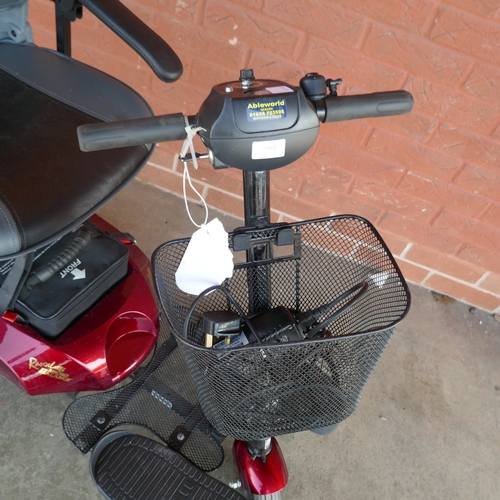 A Rascal Micro Balance electric mobility scooter with key, battery and ...
