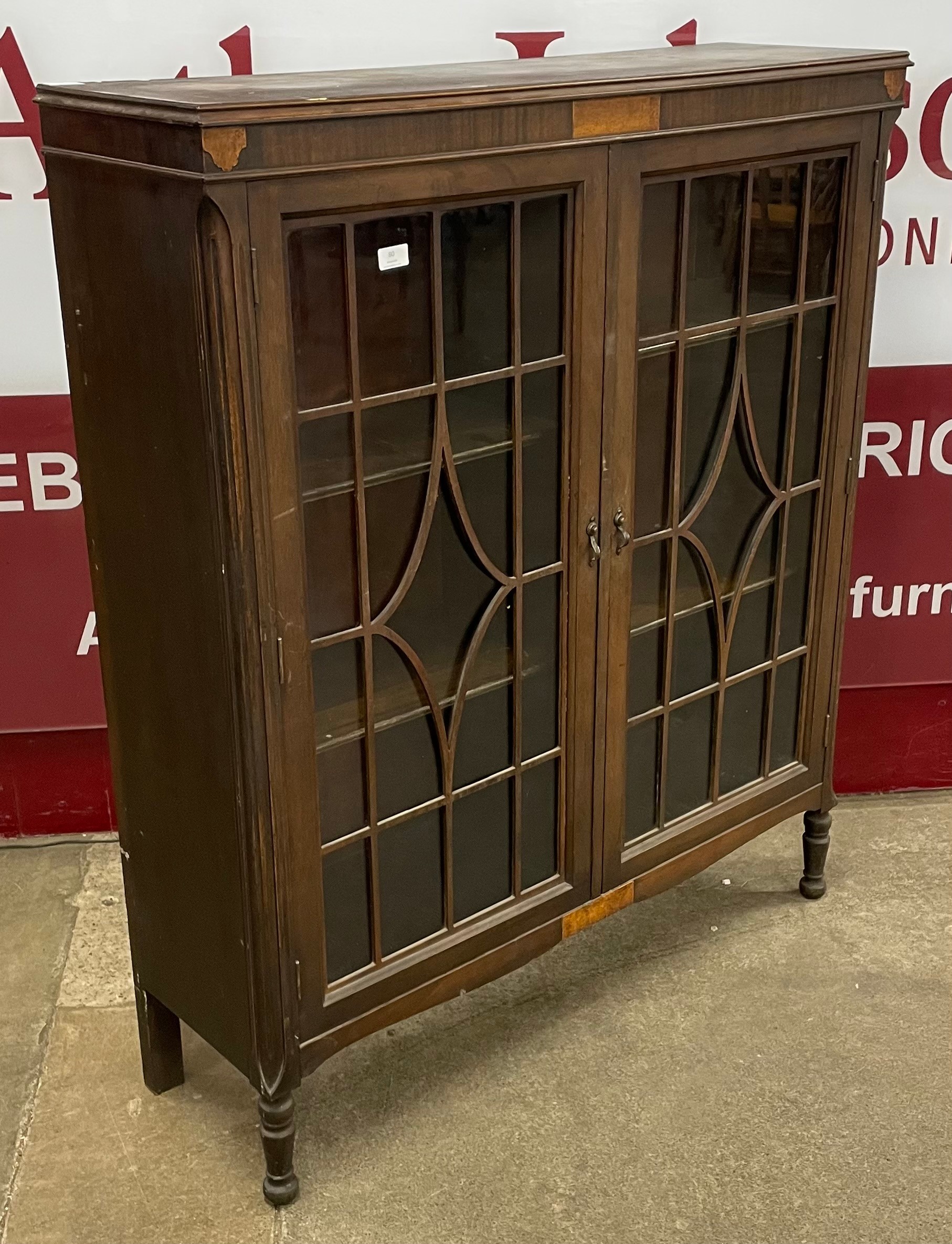 An Edward VII mahogany bookcase