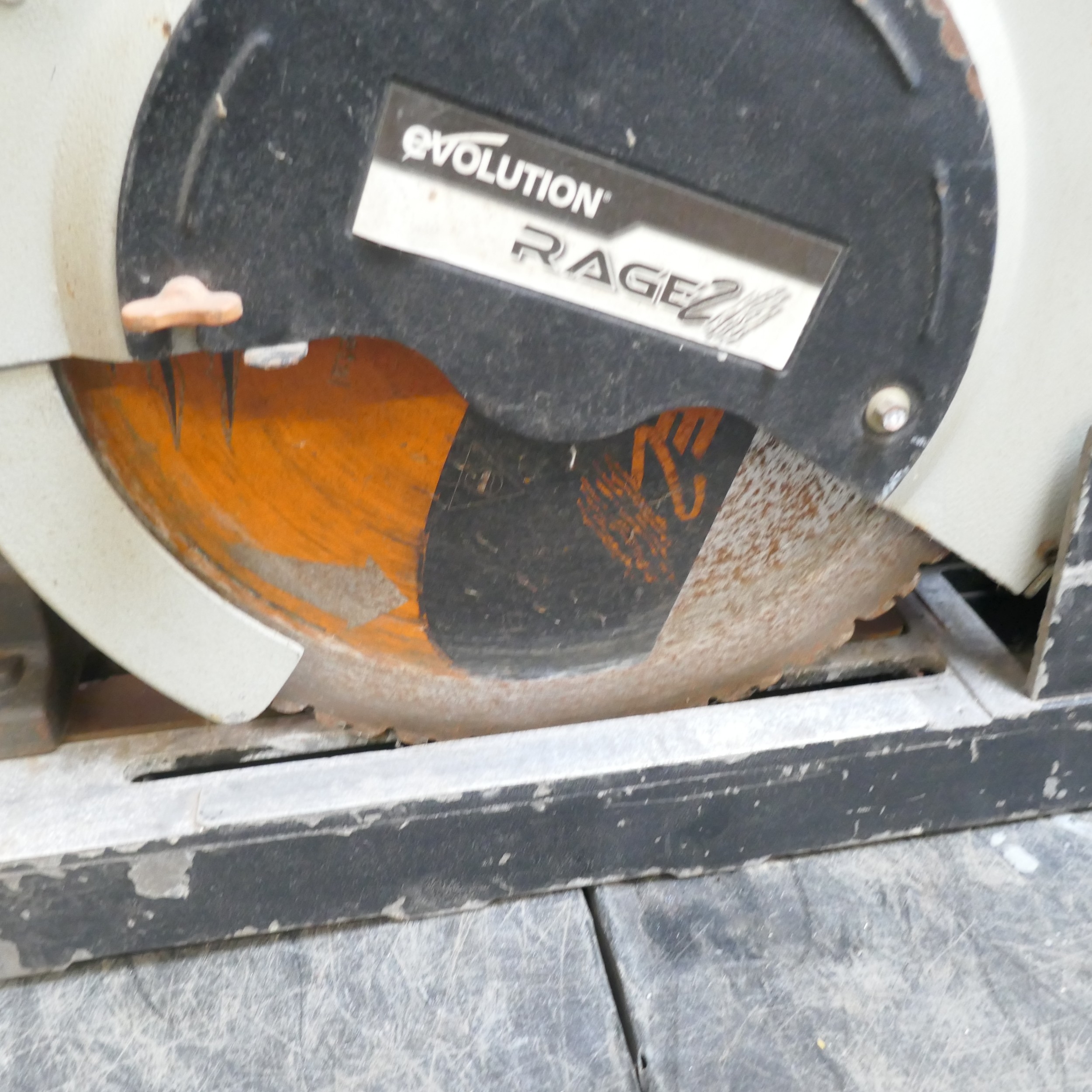 An Evolution Rage 2 multi purpose cut off saw