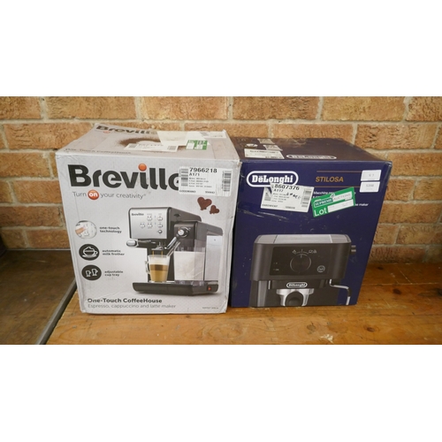 A Delonghi Stilosa coffee machine - boxed and a Breville One Touch ...